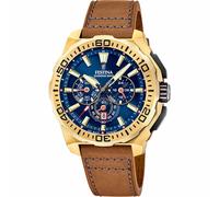 Orologio Da Uomo Festina F20728/1 Con Cinturino In Pelle E Cronografo