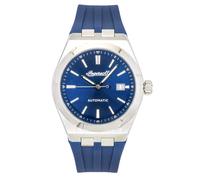 Ingersoll The Rider Orologio automatico da uomo da 51 mm con quadrante scheletrato blu e cinturino in PU blu - I16802