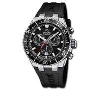 JAGUAR Orologio Uomo J1021/5 Ceramic Cassa in Acciaio Inox 316L Argento Cinturino in Gomma Blu