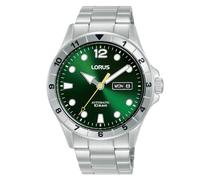 Orologio da uomo Lorus Sports Classic in acciaio inossidabile quadrante verde...