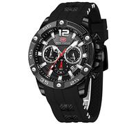 Orologio da uomo MF MINI FOCUS in silicone, orologio da polso da uomo, movimento al quarzo, 3 ATM, impermeabile, multifunzionale, con data design, sportivo, casual, business, G-nero., Sport