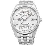 Orologio da uomo Orient calendario pluriennale quadrante bianco cinturino in ...