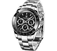 Orologio da uomo Orologio sportivo multifunzione Movimento cronografo al quarzo Giappone VK63 Cinturino in acciaio inox impermeabile 100M