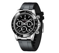 Orologio da uomo Orologio sportivo multifunzione Movimento cronografo al quarzo Giappone VK63 Cinturino in acciaio inox impermeabile 100M
