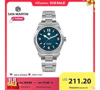 Orologio da uomo San Martin 38MM Sport Esplora Arrampicata NH35 Orologi meccanici automatici in acciaio inossidabile di marca Reloj 10Bar SN0107