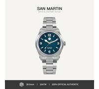 Orologio da uomo San Martin 38MM Sport Esplora Arrampicata NH35 Orologi meccanici automatici in acciaio inossidabile di marca Reloj 10Bar SN0107 Gradient Blue