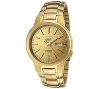 Orologio da uomo Seiko 5 automatico in acciaio inossidabile PVD oro pieno...