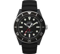 Orologio da uomo Timex Deep Water Reef quadrante nero cinturino in gomma...