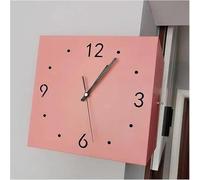 Orologio D'angolo Moderno, Orologio da Parete A Doppia Faccia, Orologio da Parete A Due Lati Semplice da Soggiorno, Senza Foro Che Perfora L'elegante Orologio D'angolo Soleggiato, D, Without Light