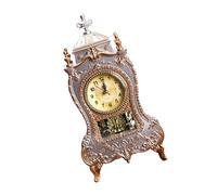 Orologio decorativo europeo vintage da caminetto suona automaticamente suoni musicali unici all'ora con pendoli decorazione tradizionale europea orologio da camino