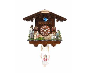 Orologio della Foresta Nera Casa Heidi con Richiamo del Cuculo e Melodia di W...