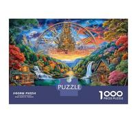 Orologio dell'isola Puzzle 1000 Pezzi, Jigsaw Puzzle Ad Alta Difficoltà Regali Per Adulti E Adolescenti, Home Giochi 52x38cm/1000pcs