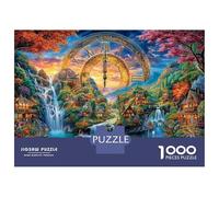 Orologio dell'isola Puzzle 1000 Pezzi, Jigsaw Puzzle Difficili Per Adulti E Ragazzi Dai 14 Anni in Su, Home Giochi Puzzle 70x50cm/1000pcs