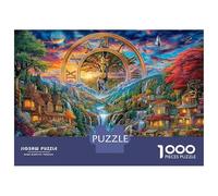 Orologio dell'isola Puzzle 1000 Pezzi, Jigsaw Puzzle Difficili Per Adulti E Ragazzi Dai 14 Anni in Su, Home Giochi Puzzle 52x38cm/1000pcs