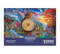 Orologio dell'isola Puzzle 1000 Pezzi, Jigsaw Puzzle Difficili Per Adulti E Ragazzi Dai 14 Anni in Su, Home Giochi Puzzle 38x26cm/1000pcs