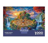 Orologio dell'isola Puzzle 1000 Pezzi, Jigsaw Puzzle Difficili Per Adulti E Ragazzi Dai 14 Anni in Su, Home Giochi Puzzle 70x50cm/1000pcs