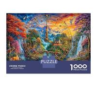 Orologio dell'isola Puzzle 1000 Pezzi, Jigsaw Puzzle Difficili Per Adulti E Ragazzi Dai 14 Anni in Su, Home Giochi Puzzle 70x50cm/1000pcs