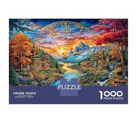 Orologio dell'isola Puzzle 1000 Pezzi, Jigsaw Puzzle Per Adulti E Ragazzi Dai 14 Anni in Su, Giochi Stimolanti Per Tutta La Famiglia 38x26cm/1000pcs