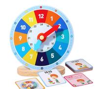Orologio di apprendimento in Legno, Giocattolo per i Bambini Apprendimento - Legno Cļock, Pratica del di insegnamento | Educational Big Time Mini