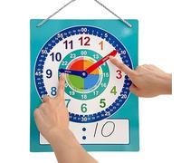 Orologio di apprendimento, orologio didattico - Cancella la cancellazione del 'orologio di insegnamento per loro - Strumento di risorse educative con area di scrittura da cancellare a secco