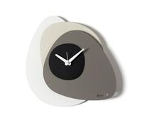 Arti & Mestieri Grease - Orologio da parete di Design 100% Made in Italy - in Ferro, diametro 35 x 35h cm (Bianco marmo, avorio, fango e nero)