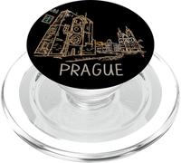 Orologio di Praga Repubblica Ceca, souvenir da viaggio, regalo storico della città PopSockets PopGrip per MagSafe