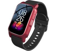 Orologio Di Rilevamento Caduta Bracciale Di Chiamata Di Emergenza Per Anziani Con SOS, Conversazione Bidirezionale Recinzione Elettronica E Ricarica Magnetica Orologi Fitness Per Anziani(Red)