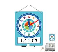 Orologio didattico - cancellazione riutilizzabile della pratica temporale, Student Training Aid | Lo strumento di apprendimento laterale per bambini, accessori per la scuola, supporto per lo sviluppo