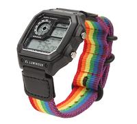 Orologio Digitale, 12 Ore, Rapporto sull'ora del Display Luminoso con Data della Settimana Vintage, Orologio da Corsa Impermeabile all'aperto (6 Colori)