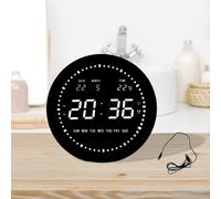 Orologio digitale a LED con calendario, orologio da parete per sala da