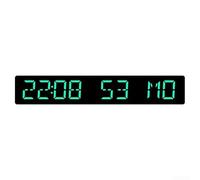 Orologio digitale a LED con set automatico, sveglia da scrivania wireless, con conto alla rovescia e contatore dei giorni, doppia funzione snooze, ampio display da comodino (nero e verde)