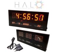 OROLOGIO DIGITALE A LED DA MURO PARETE DATARIO TEMPERATURA PER PALESTRE UFFICI