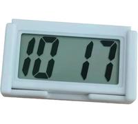 Orologio digitale bianco per cruscotto auto, adesivo con display LCD jumbo, mini orologio da attaccare per auto, camion, illuminazione cruscotto (ZS380)