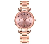 Orologio digitale con numeri grandi, analogico, orologio da polso da donna, rosa, misura unica