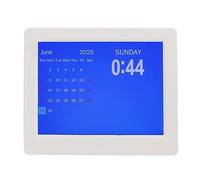 Orologio Digitale con Orario Diurno, Calendario Digitale 8 Alta Definizione 100-240 V per Camera da Letto Identifica Automaticamente la città (Spina UE)