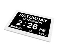 Orologio Digitale da 12 Pollici con 3 Promemoria per la Prescrizione e 12 Allarmi Personalizzabili