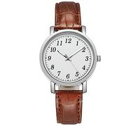 Orologio digitale da donna, con cronografo digitale, al quarzo, in pelle, da donna, da uomo, da donna, elegante, piccolo, D, misura unica