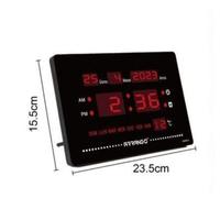 OROLOGIO DIGITALE DA PARETE A LED CON DATARIO TERMOSTATO SVEGLIA E CALENDARIO