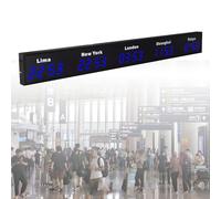 Orologio digitale da parete a LED, per 3/4/5 città, uso multinazionale per uffici e hotel, display con fusi orari globali, ideale per aziende