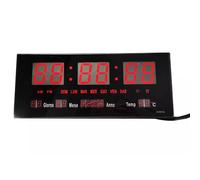Orologio digitale da parete led datario display con sveglia temperatura JH-3615