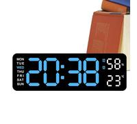 Orologio digitale da parete | Orologio elettronico a LED da parete, sveglia moderna, decorazione semplice per la casa, decorazione murale con caratteri di grandi dimensioni per cucina, soggiorno