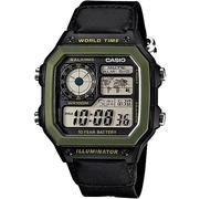 Orologio da uomo Casio Digital World Time WR100M AE-1200WHD-1AVDF AE-1200WHD-1AV