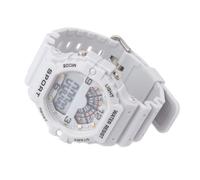 Orologio Digitale da Uomo, Orologio Elettronico Sportivo Multifunzionale con Visualizzazione della Data Oraria dell'allarme Luminoso, per la Corsa in Piscina all'aperto (GRAY)