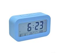 Orologio digitale facile da usare con luce notturna e impostazioni di allarme multi per l'organizzazione domestica (blu)