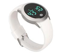 Orologio Digitale Impermeabile, Cassa Ultra Sottile, Multifunzionale, Touch Screen, 12 24 Ore, Antiurto, Cronometro, Tre Set di Allarmi, Impermeabile 50 (Cintura bianca
