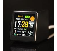 Orologio digitale intelligente con stazione meteorologica con display IPS da 54 pollici, supporta informazioni meteorologiche per oltre 300.000 città in tutto il mondo, GIF a schermo intero e