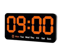 Orologio Digitale Moderno - Timer Da Scrivania LED | Display Sensore di Temperatura per Dormitori Pesanti, Sveglia, Arredamento Della Camera D', Assistenza Alla Visione Anziani, Caricamento