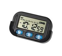 OROLOGIO DIGITALE PER AUTO CAMPER CAMION BASE ADESIVA SUPPORTO RECLINABILE LAMPA