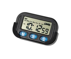 OROLOGIO DIGITALE PER AUTO CAMPER CAMION BASE ADESIVA SUPPORTO RECLINABILE LAMPA