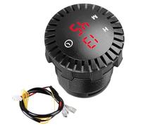 Orologio Digitale per Auto - Display LED Impermeabile 12 Volt 24 Volt,Orologio Digitale Touch per Interni Auto,per Donne Pendolari Guida Urbana Strada Città Gite Brevi Avventura